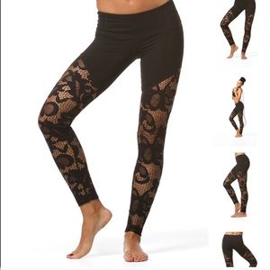 Vimmia Vim Mia black lace leggings